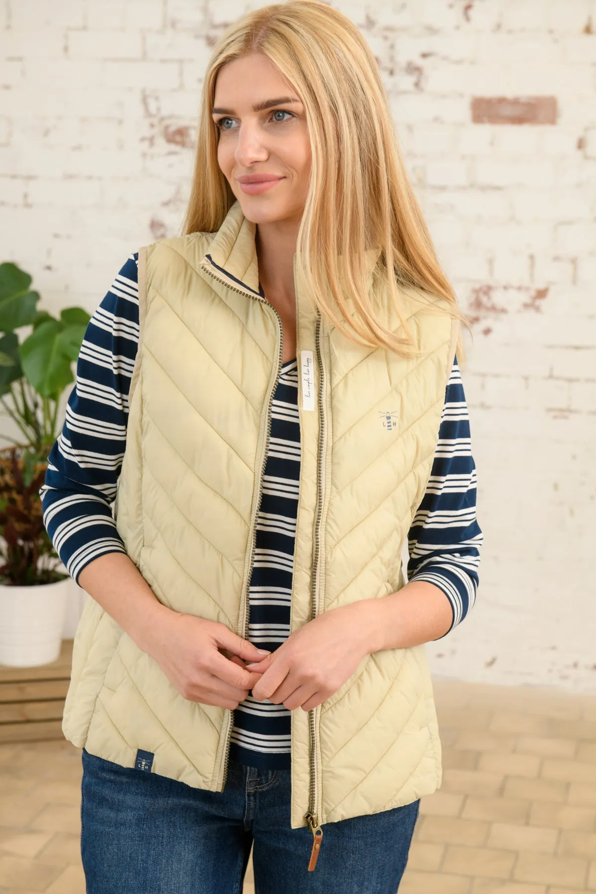 Lighthouse Laurel Ladies Gilet - Almond