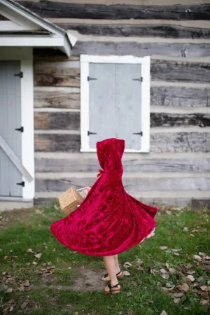 Little Red Riding Hood Velour Cape