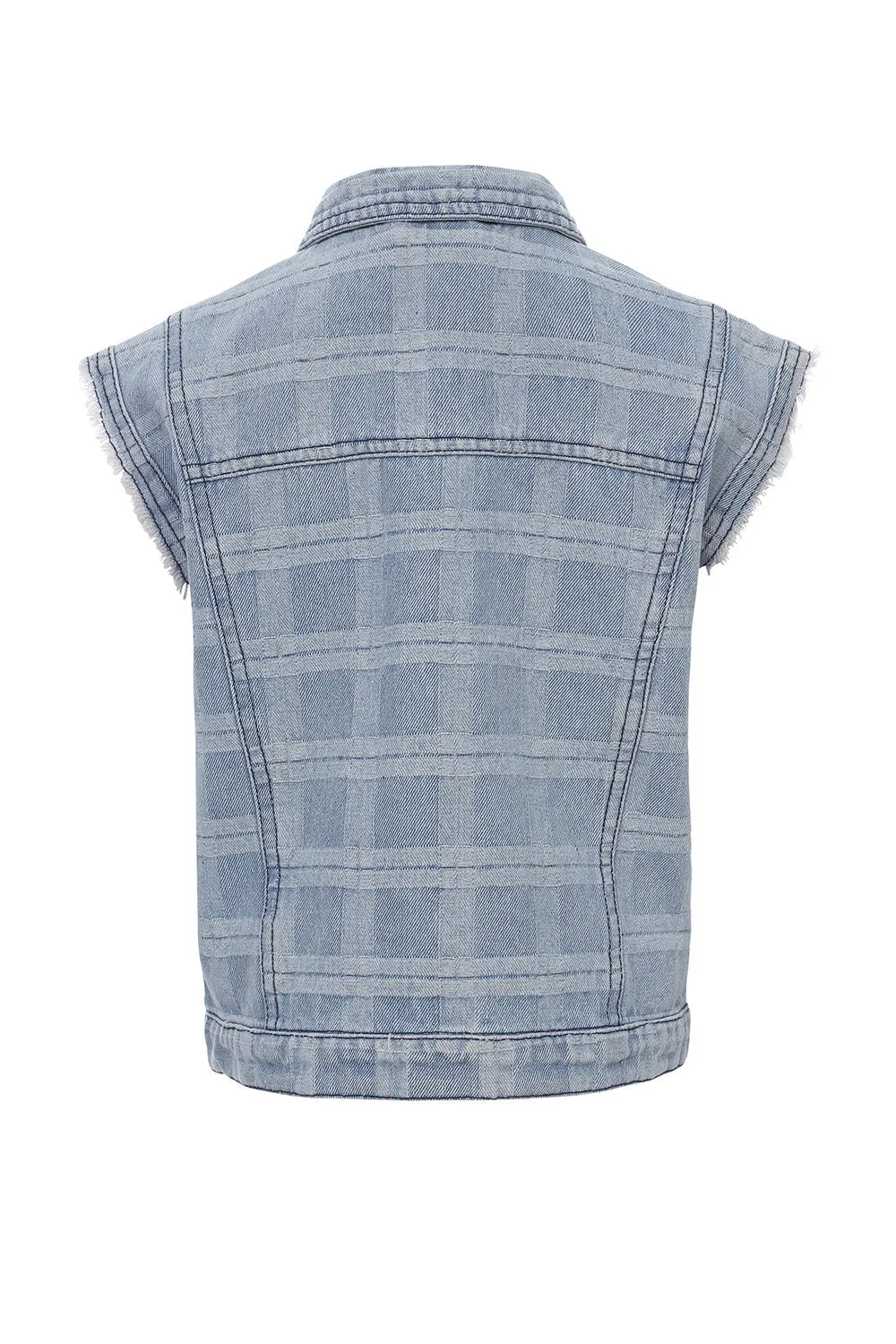 LOOXS 10sixteen Check Denim Gilet