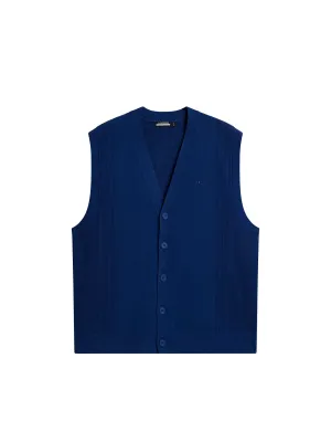 Markus Knitted Vest / Estate Blue