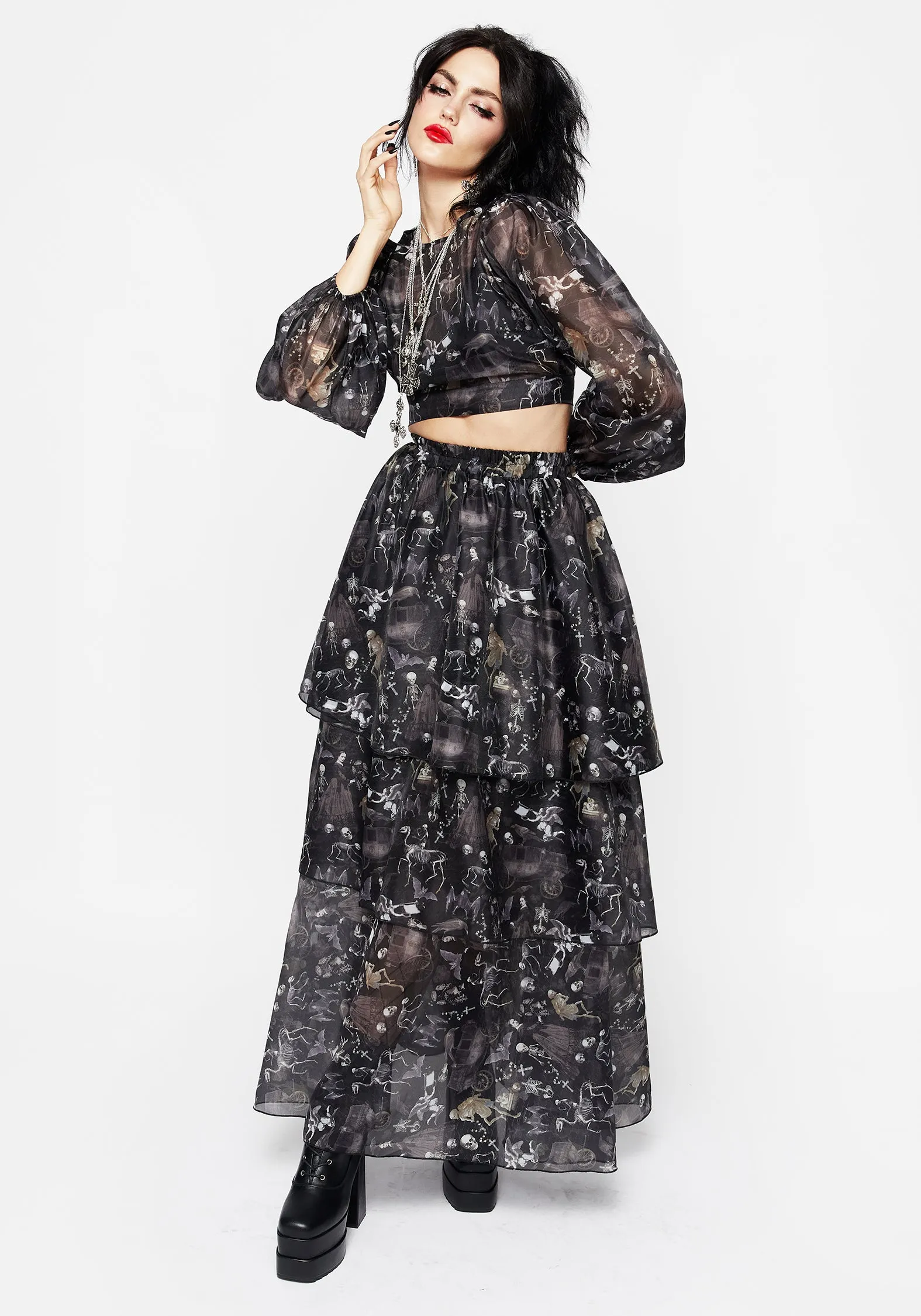 Melancholia Layered Organza Skirt