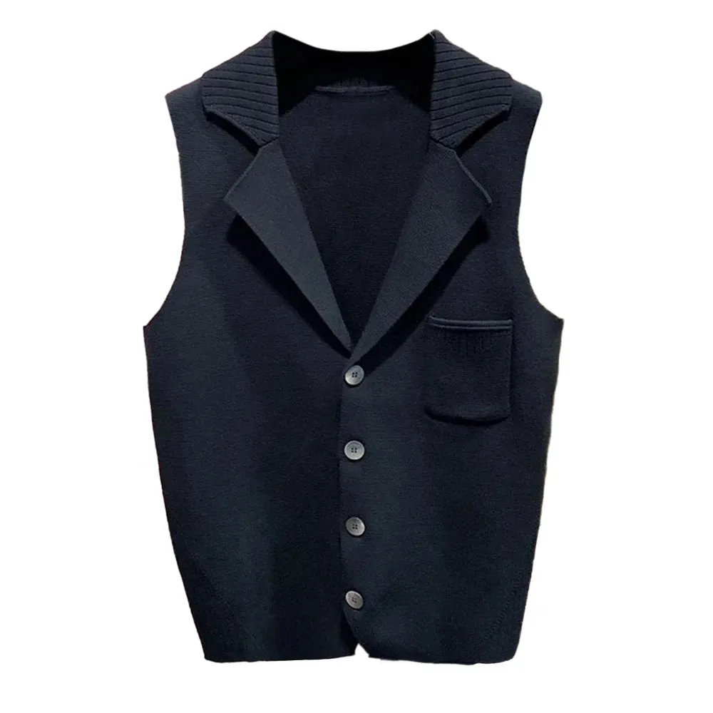 Mens Business Casual Knitted Suit Vest