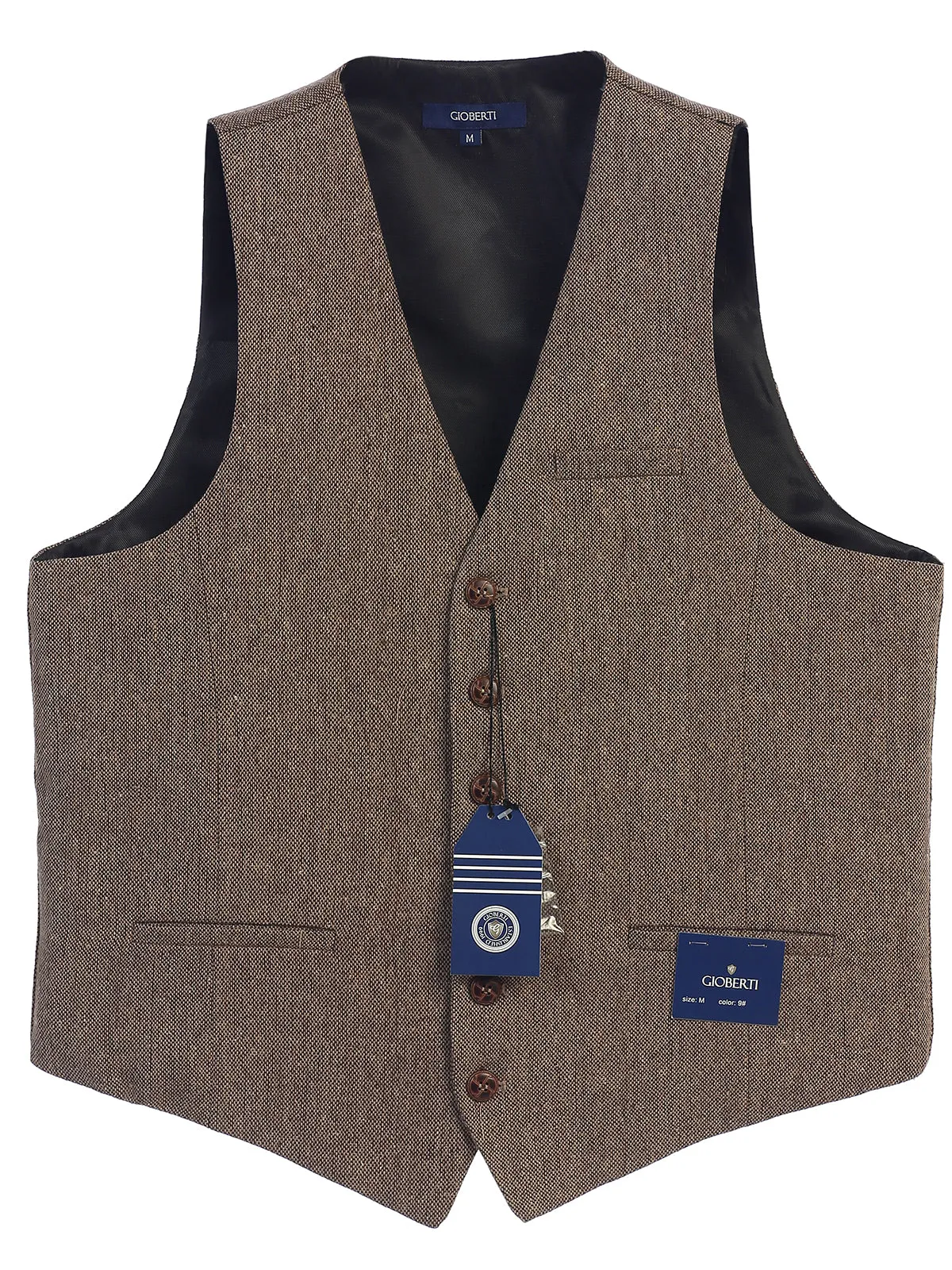 Men's Herringbone/Barleycorn Tweed Vest