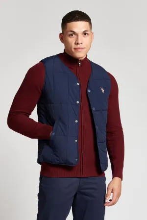 Mens Hunting Gilet in Navy Blue