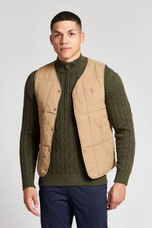 Mens Hunting Gilet in Tigers Eye