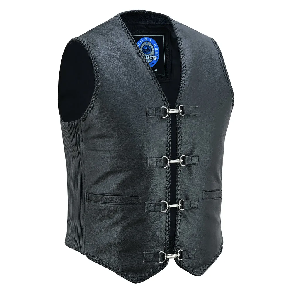 Men's Murray Leather Motorcycle Vest JRV10044