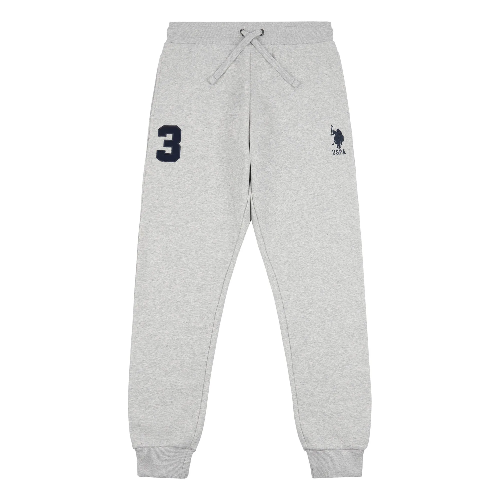 Mens Player 3 Joggers in Mid Grey Marl