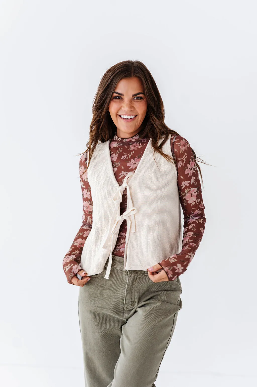 Mila Tie Front Vest