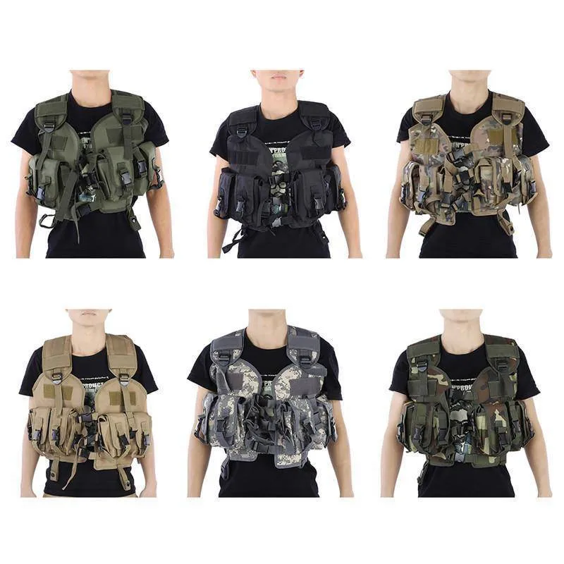 Military Camo Molle Tactical Vest - Outdoor Army Gear for Survival