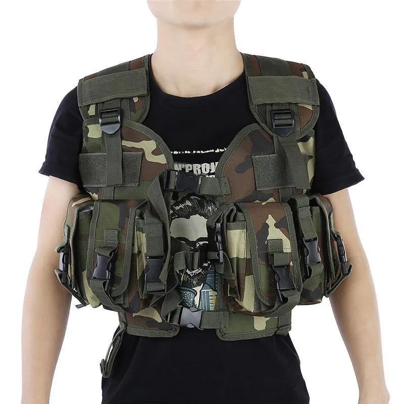 Military Camo Molle Tactical Vest - Outdoor Army Gear for Survival