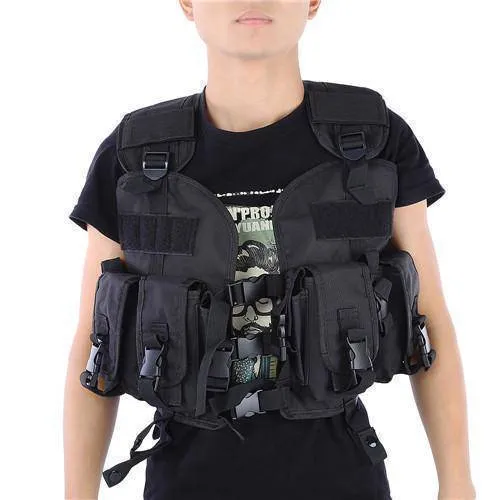 Military Camo Molle Tactical Vest - Outdoor Army Gear for Survival