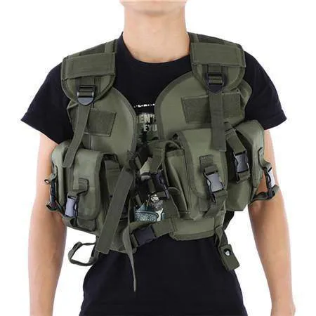 Military Camo Molle Tactical Vest - Outdoor Army Gear for Survival