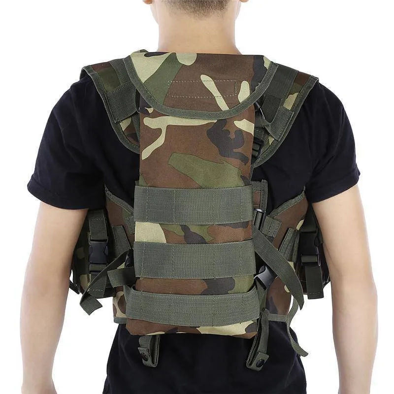 Military Camo Molle Tactical Vest - Outdoor Army Gear for Survival