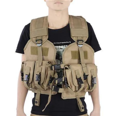 Military Camo Molle Tactical Vest - Outdoor Army Gear for Survival