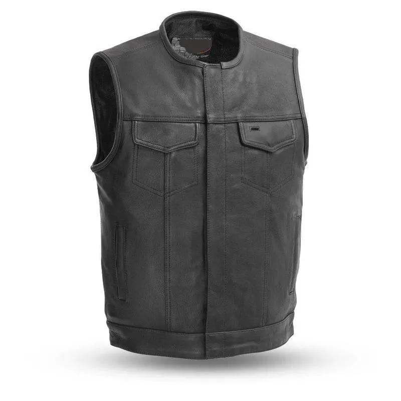 MKL - Complano Men's Motorcycle Leather Vest