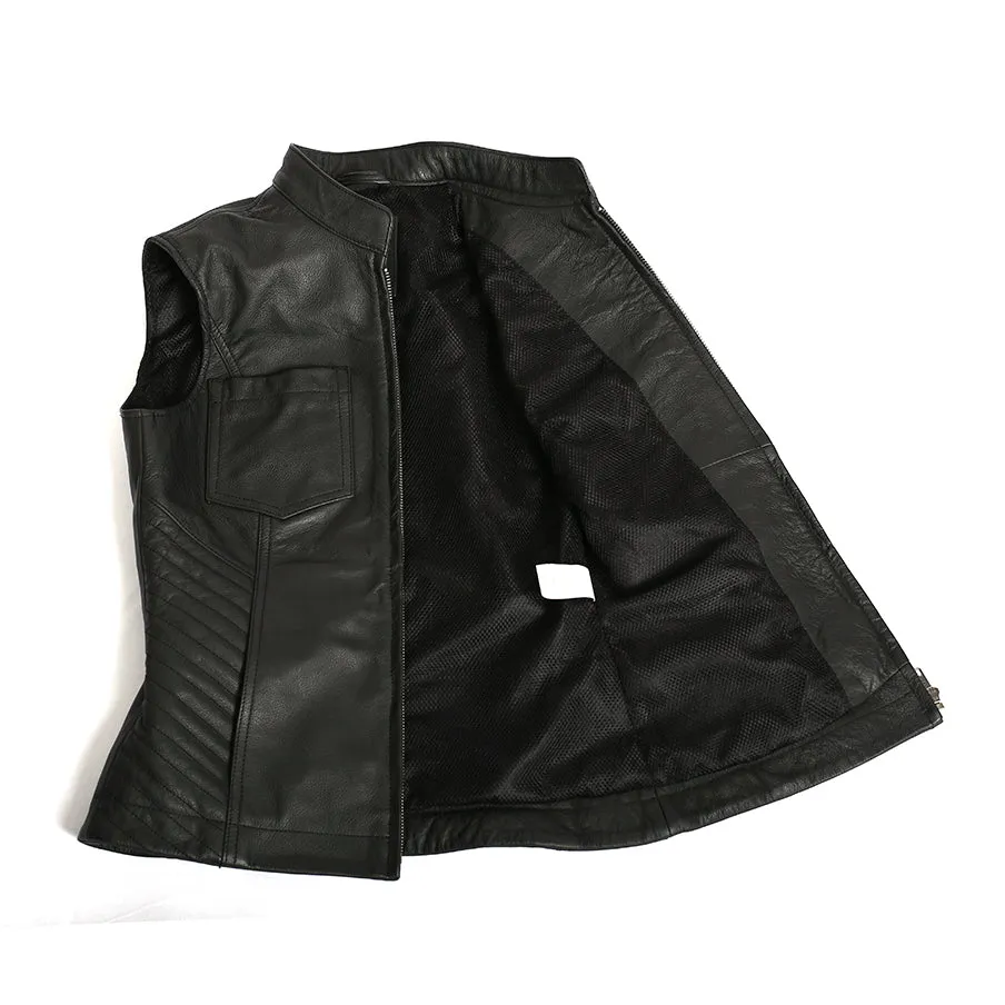 MKL - Cosina Women's Motorcycle Leather Vest