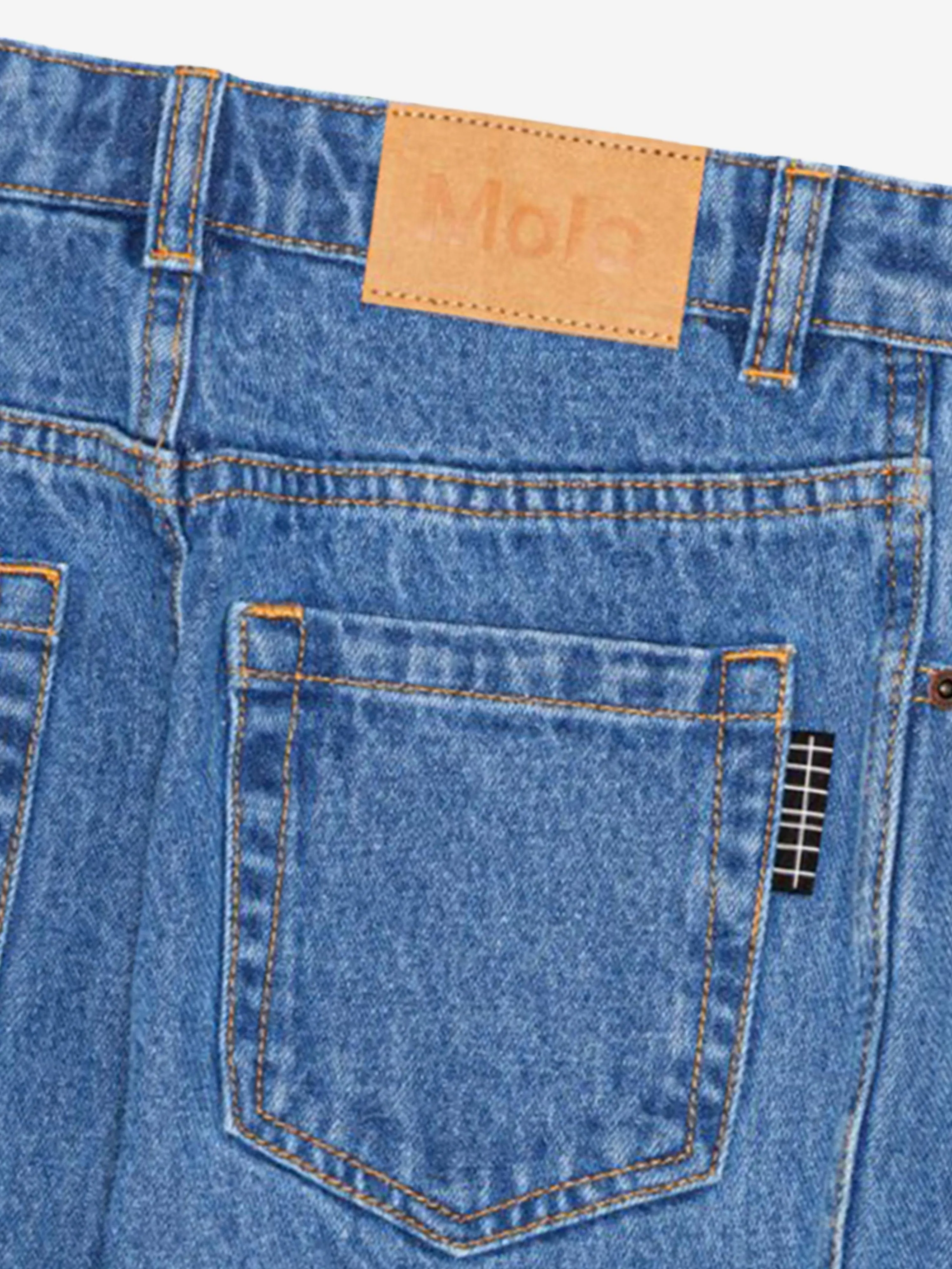 Molo Kids Stone Denim Regular Jeans in Blue