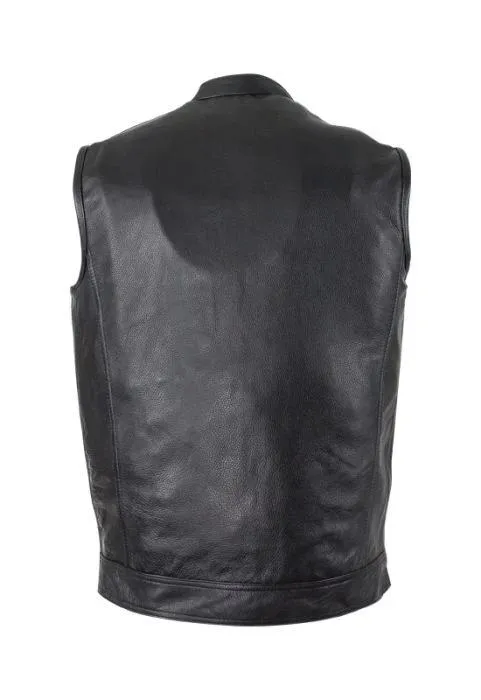 Motorcycle Club Vest With Gun Pockets On Both Sides, MV320-11-DL