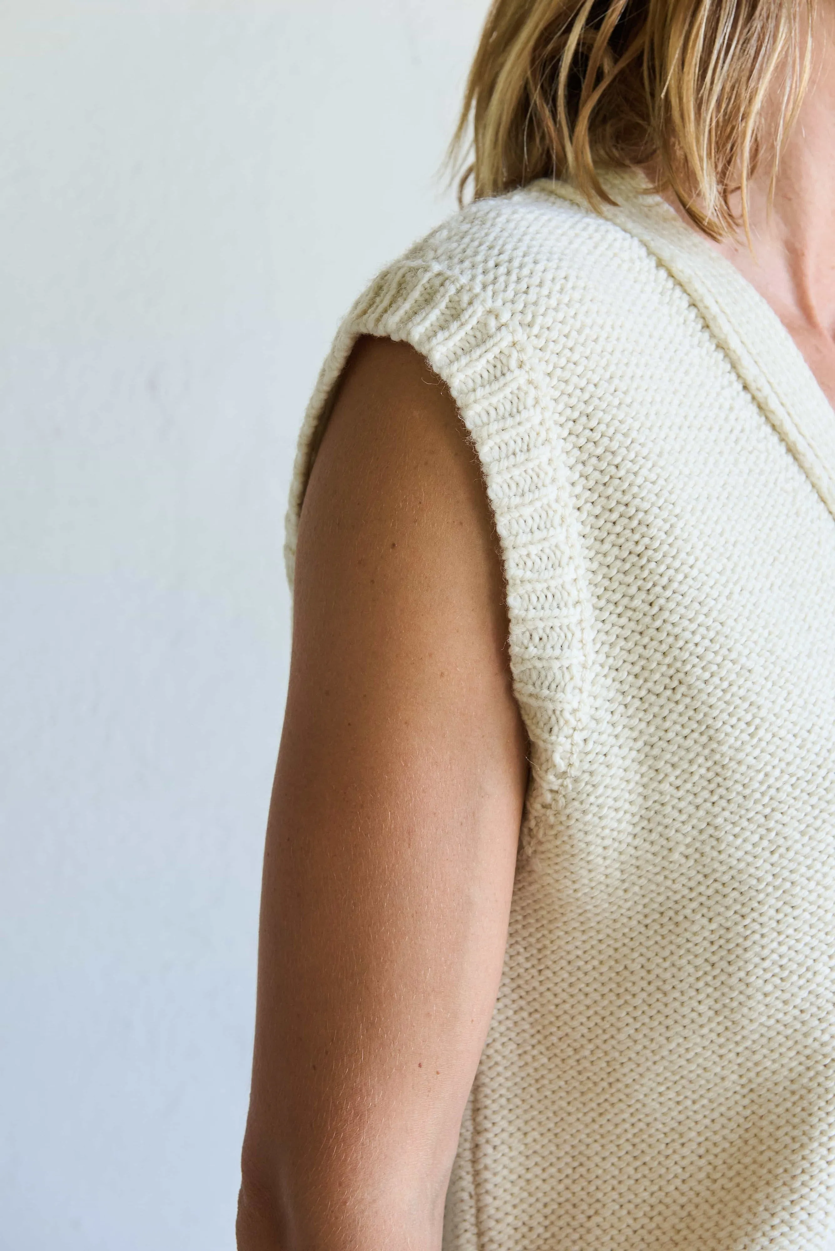 Nana Vest Undyed Ivory