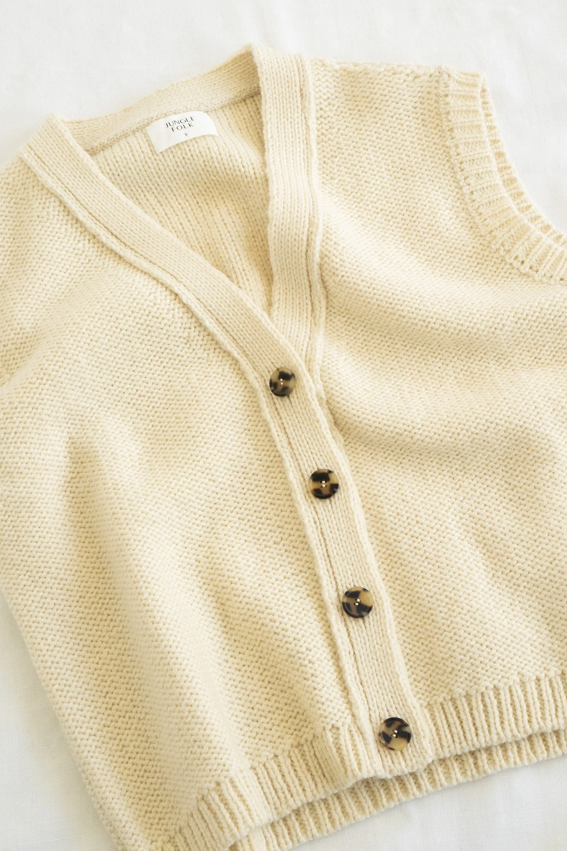 Nana Vest Undyed Ivory