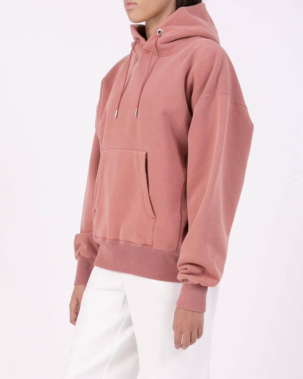 Natural Dyed Hoodie Fleece - Brick