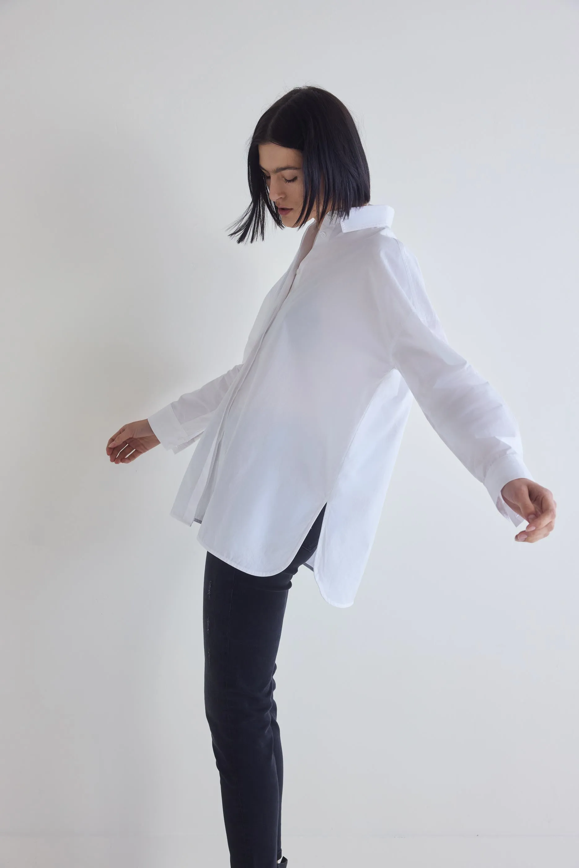 Non-Iron Refine Oversized Tunic