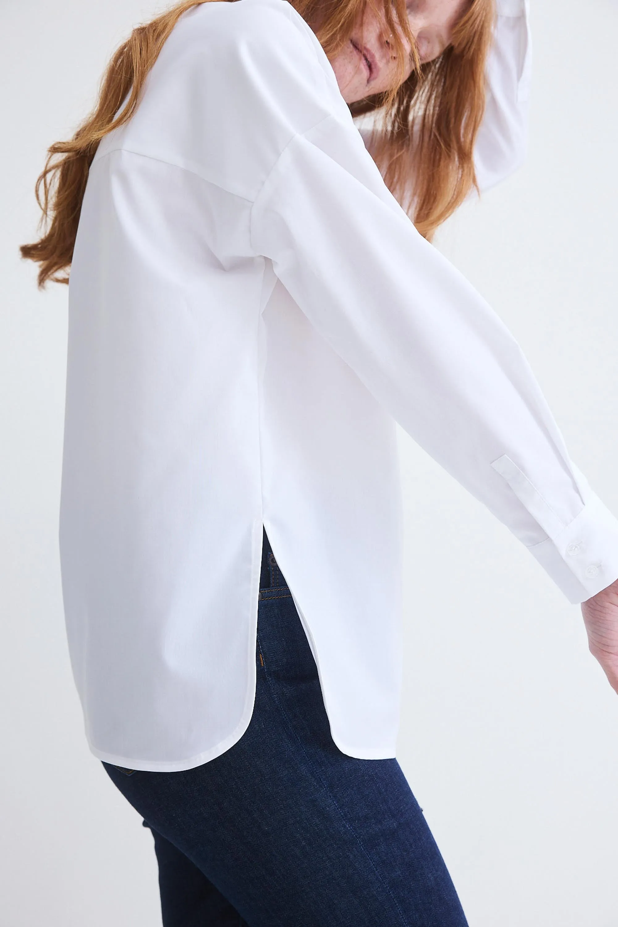 Non-Iron Refine Oversized Tunic