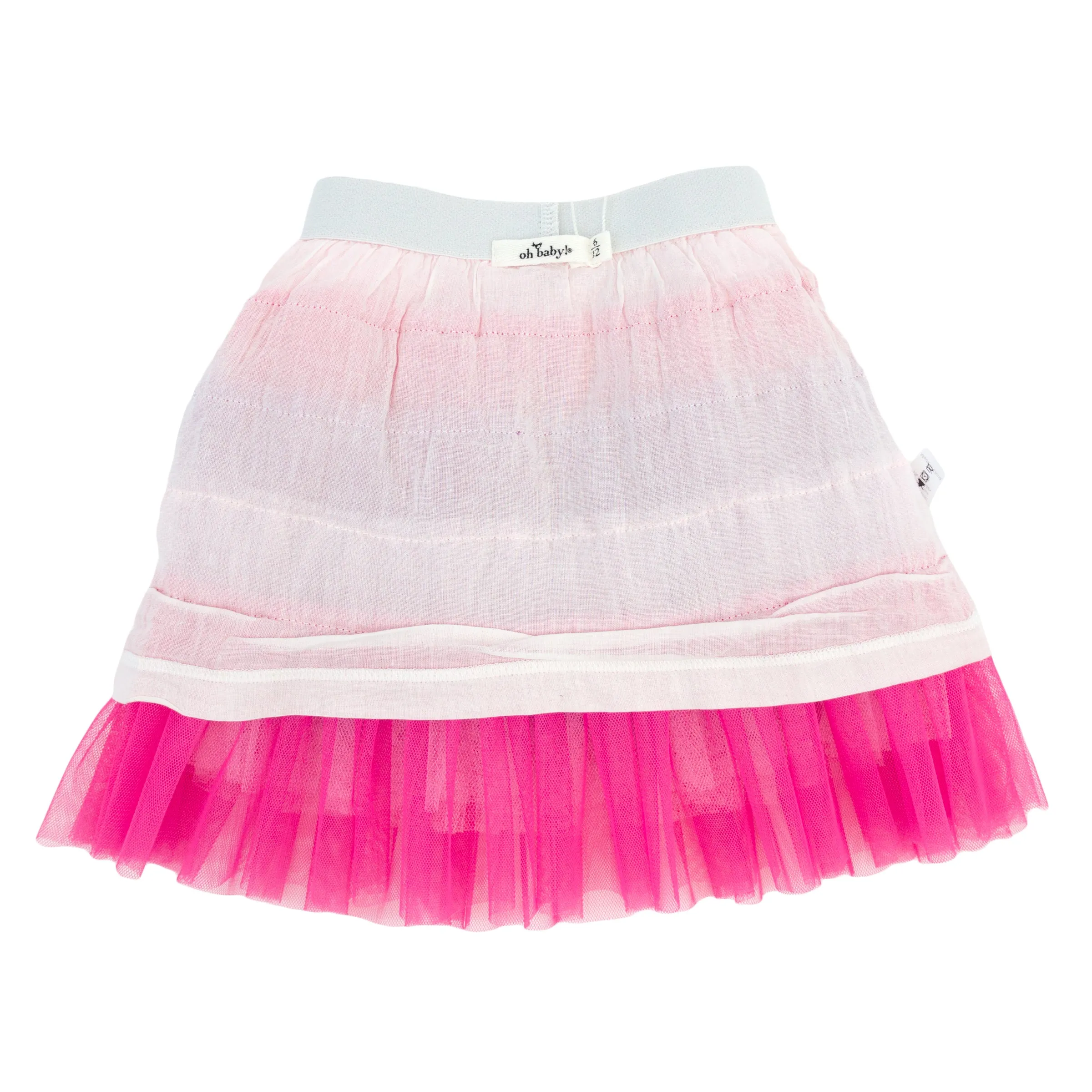 oh baby! Ombre Layered Skirt - Cotton Candy