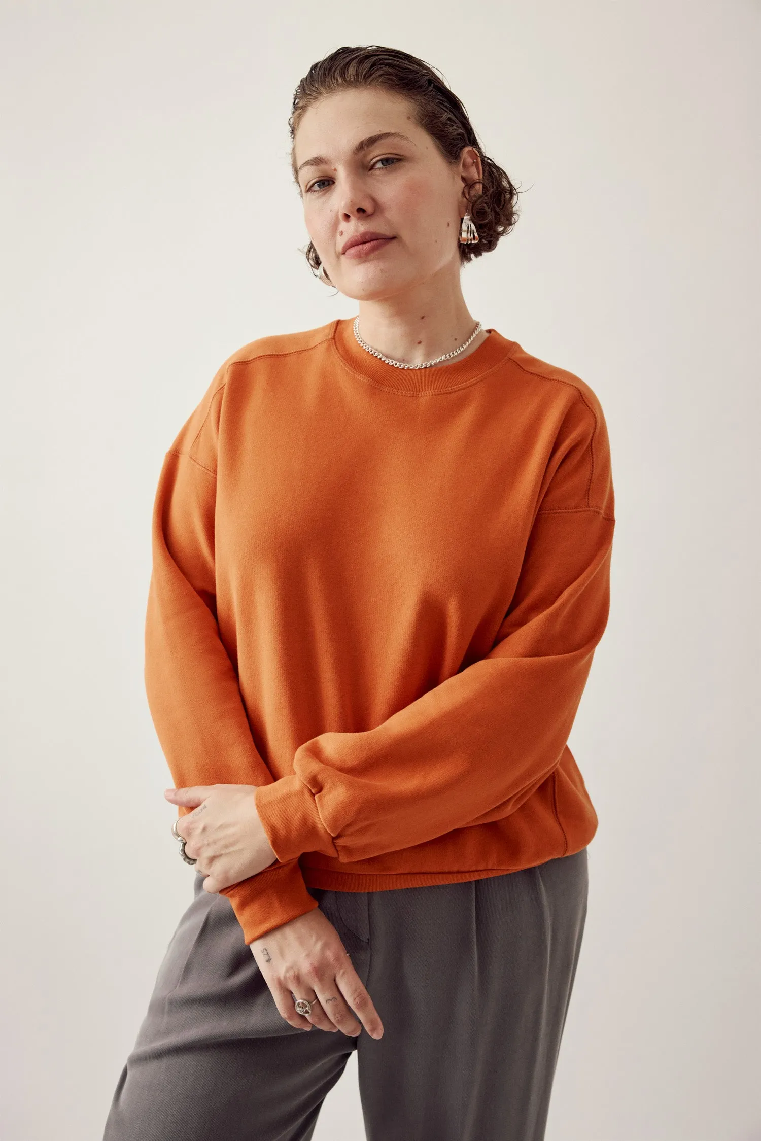 Otto Sweatshirt Burnt Orange