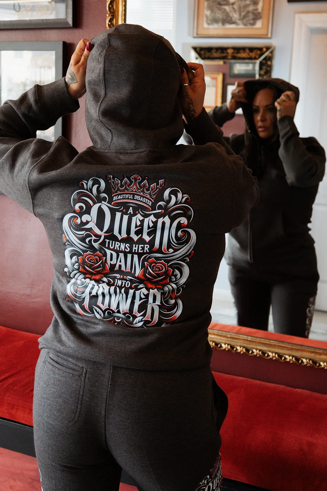 Pain Into Power Zip Hoodie