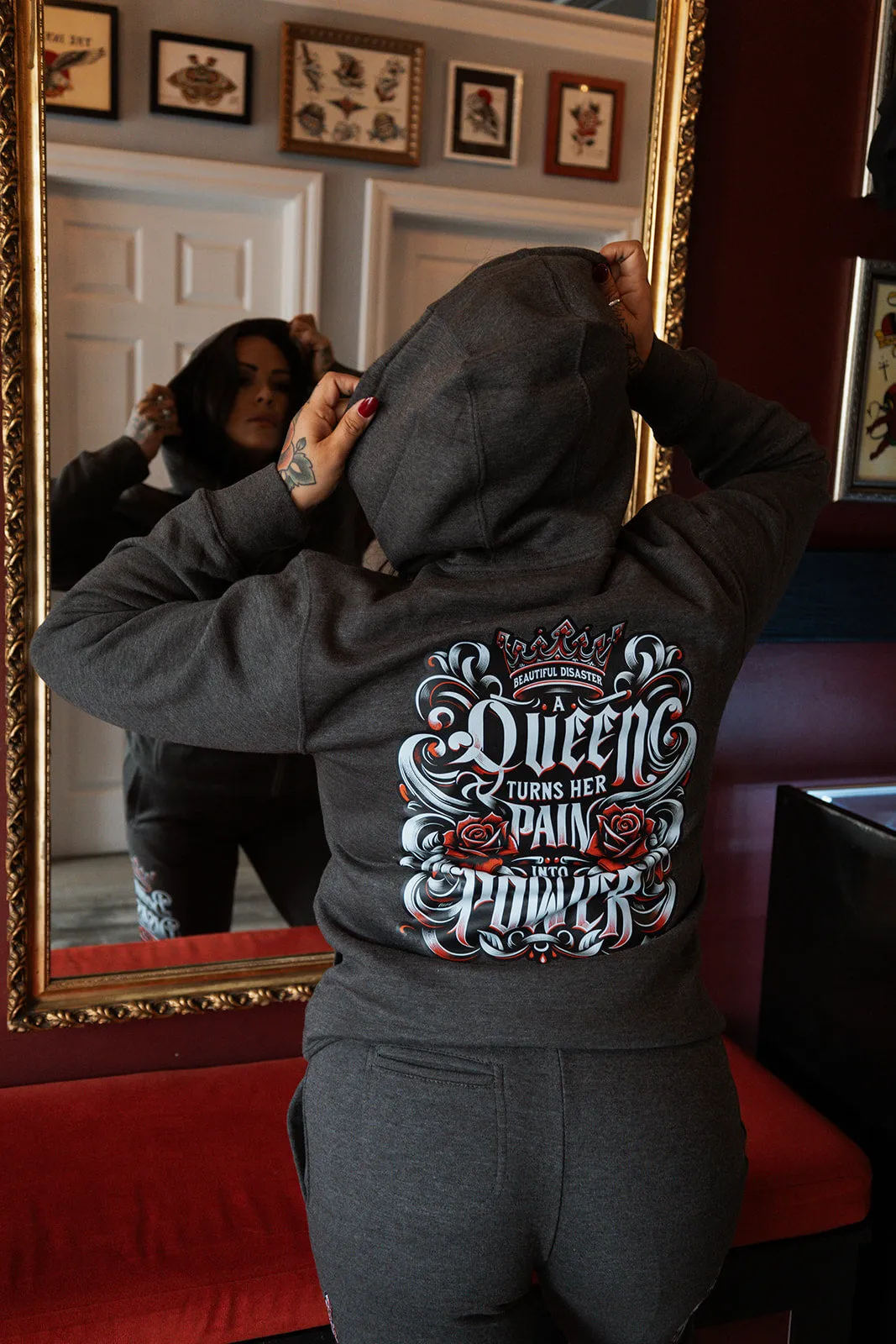 Pain Into Power Zip Hoodie