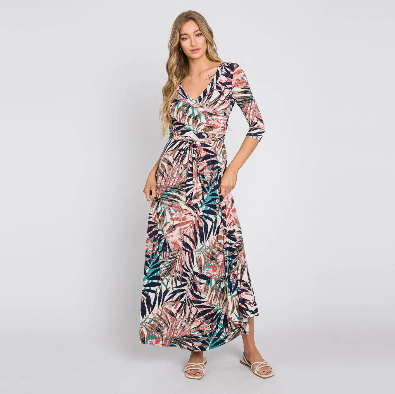 Palm Paradise Venechia Maxi Wrap Dress