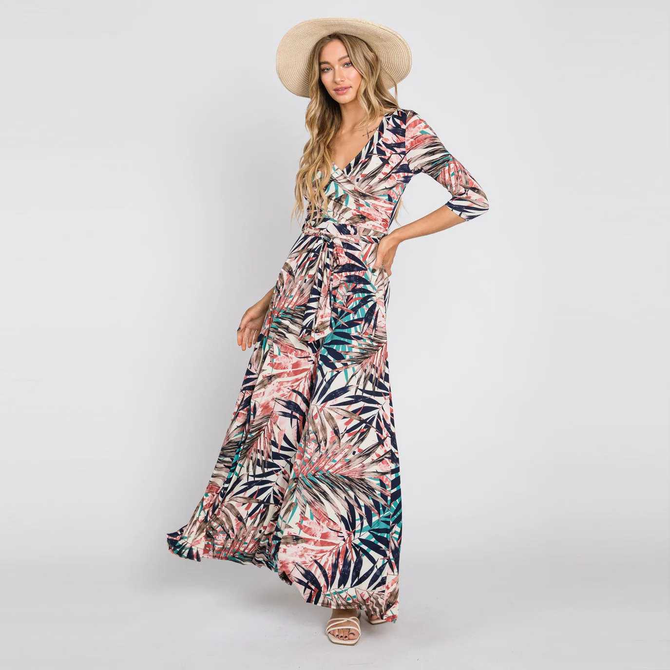 Palm Paradise Venechia Maxi Wrap Dress