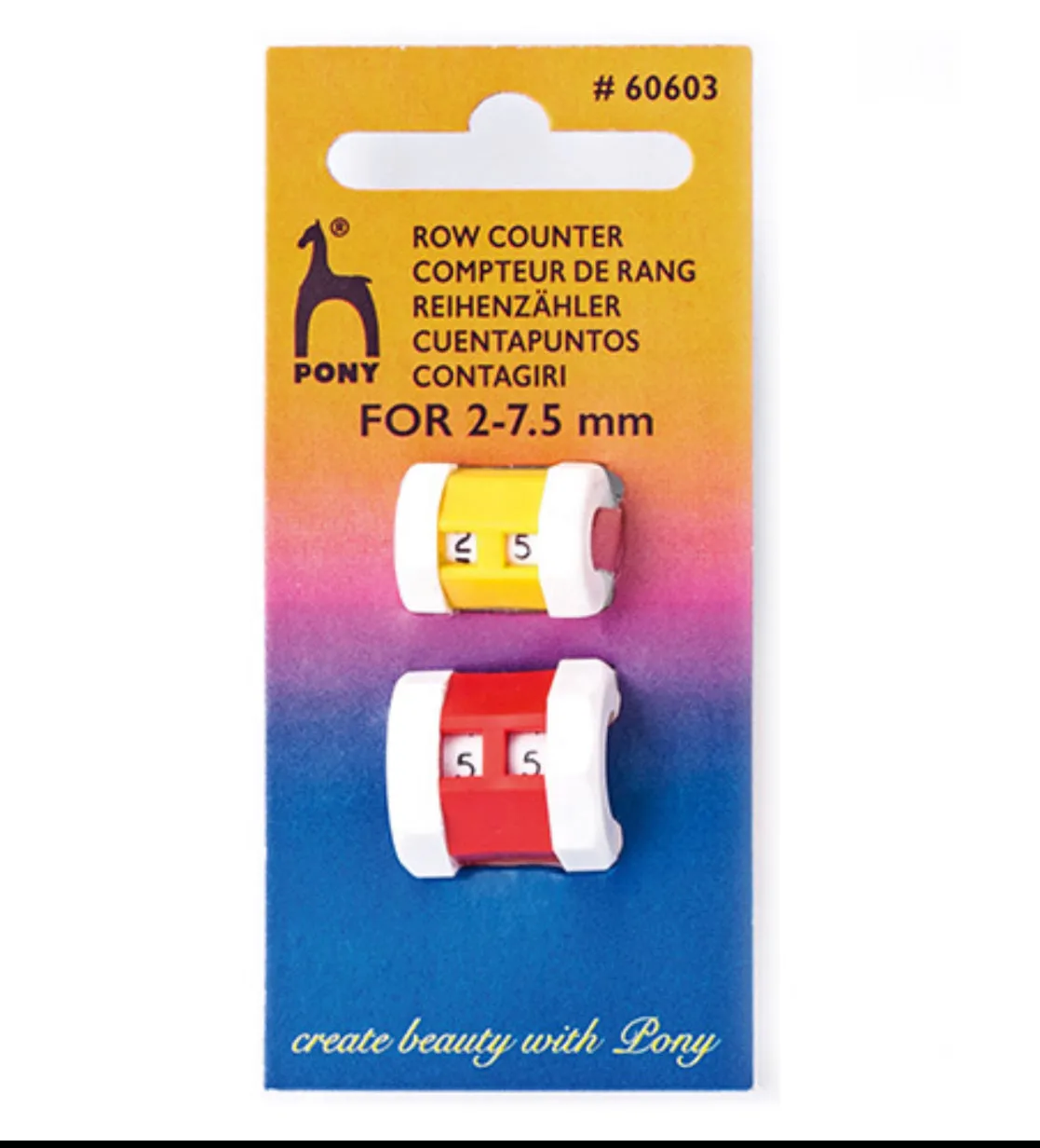 Pony Row Counter Small & Large 2-7.5mm