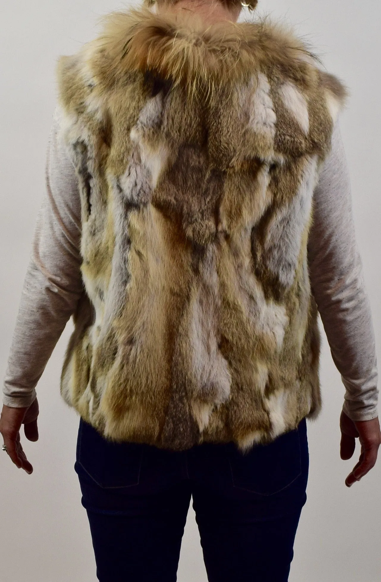 Rabbit & Raccoon Fur Vest