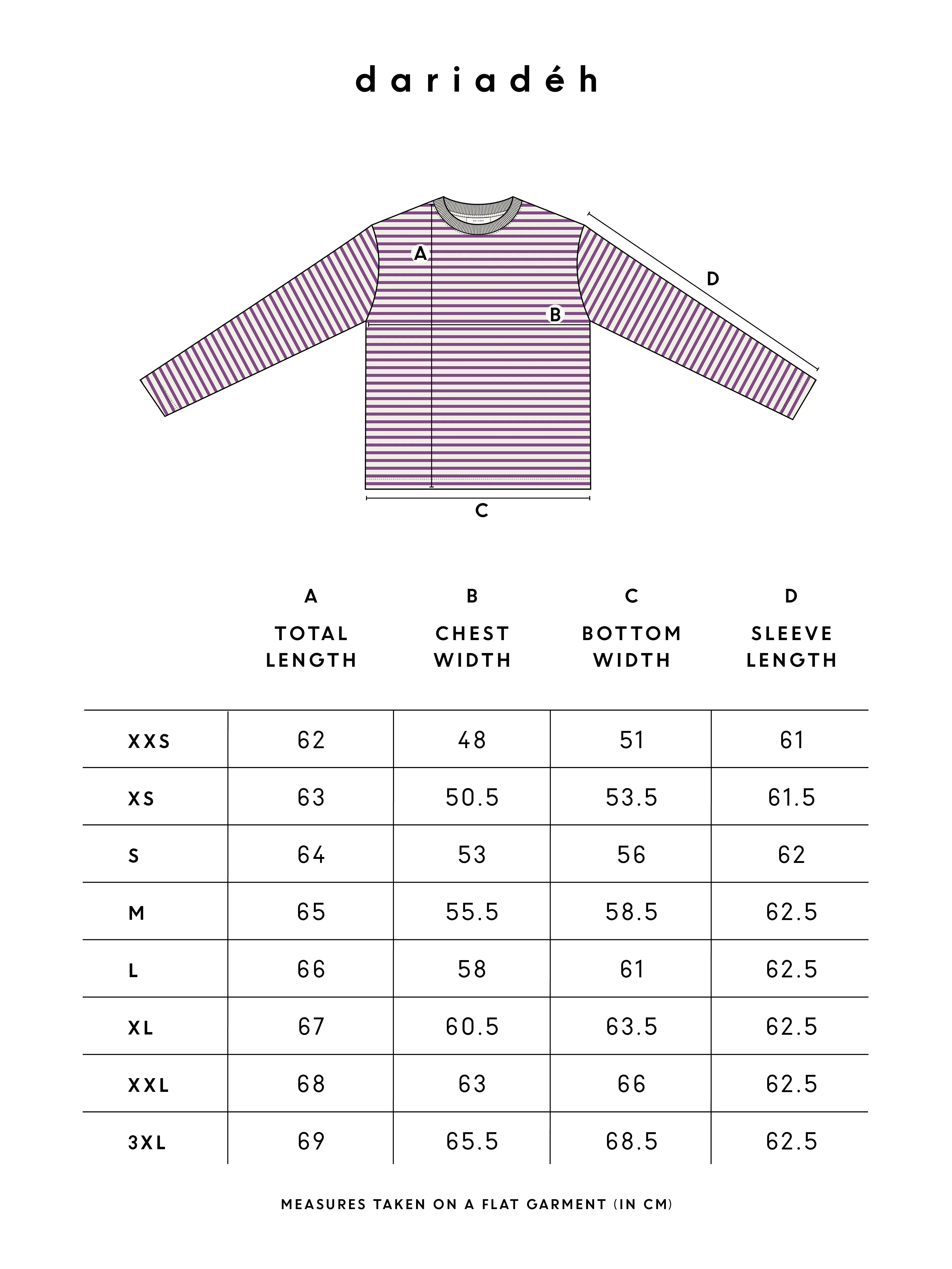 Rana Striped Longsleeve Ecru Purple