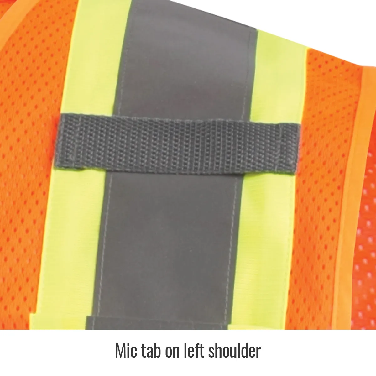 Revco VS2022-OR Orange ANSI Class 2 Two-Tone Polyester Hi-Vis Safety Vest (1 Vest)