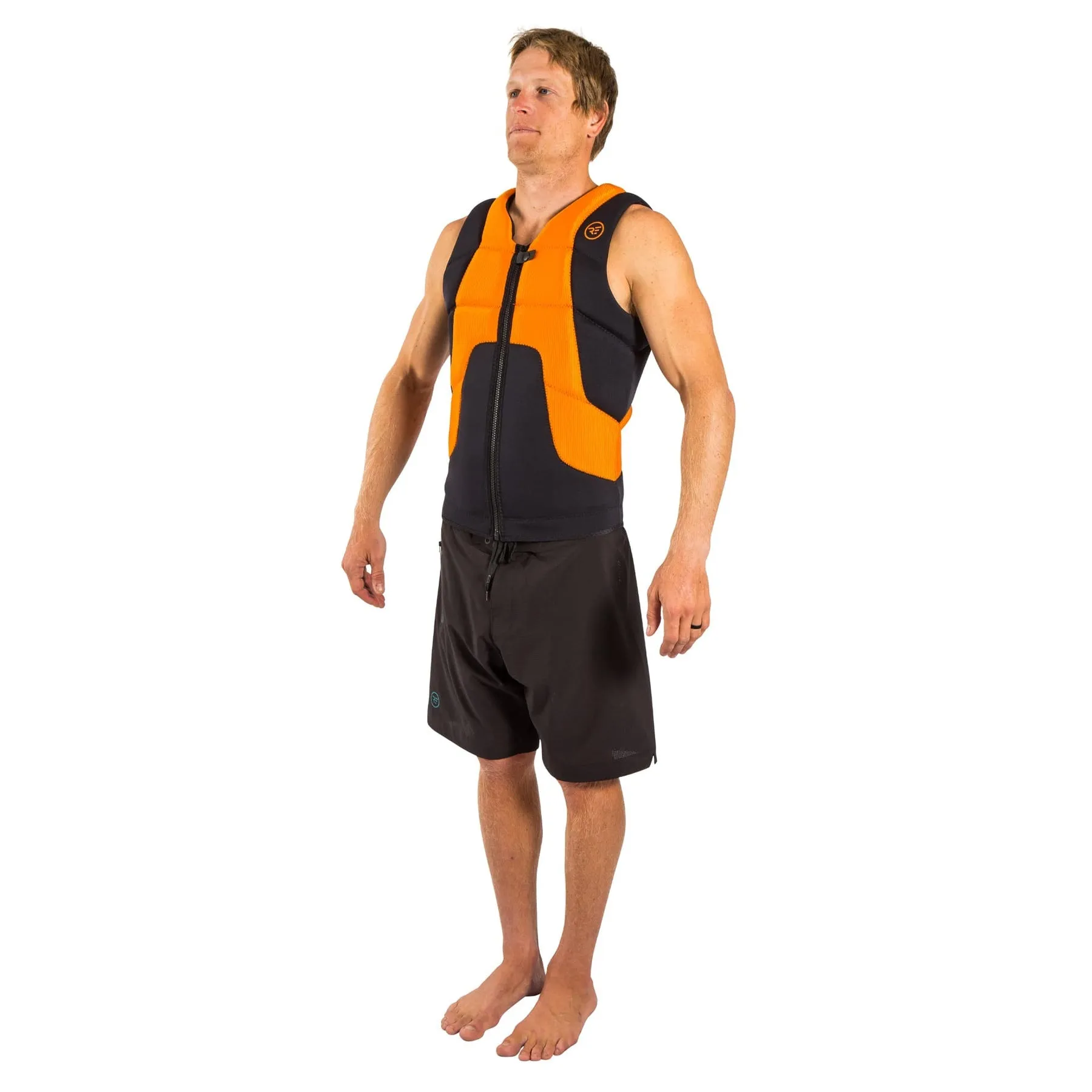 Ride Engine Defender HF Impact Vest-High Vis Orange