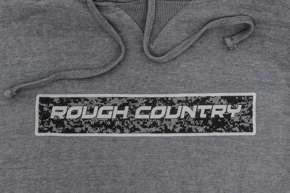 Rough Country Hoodie - Digital - Grey - 2XL