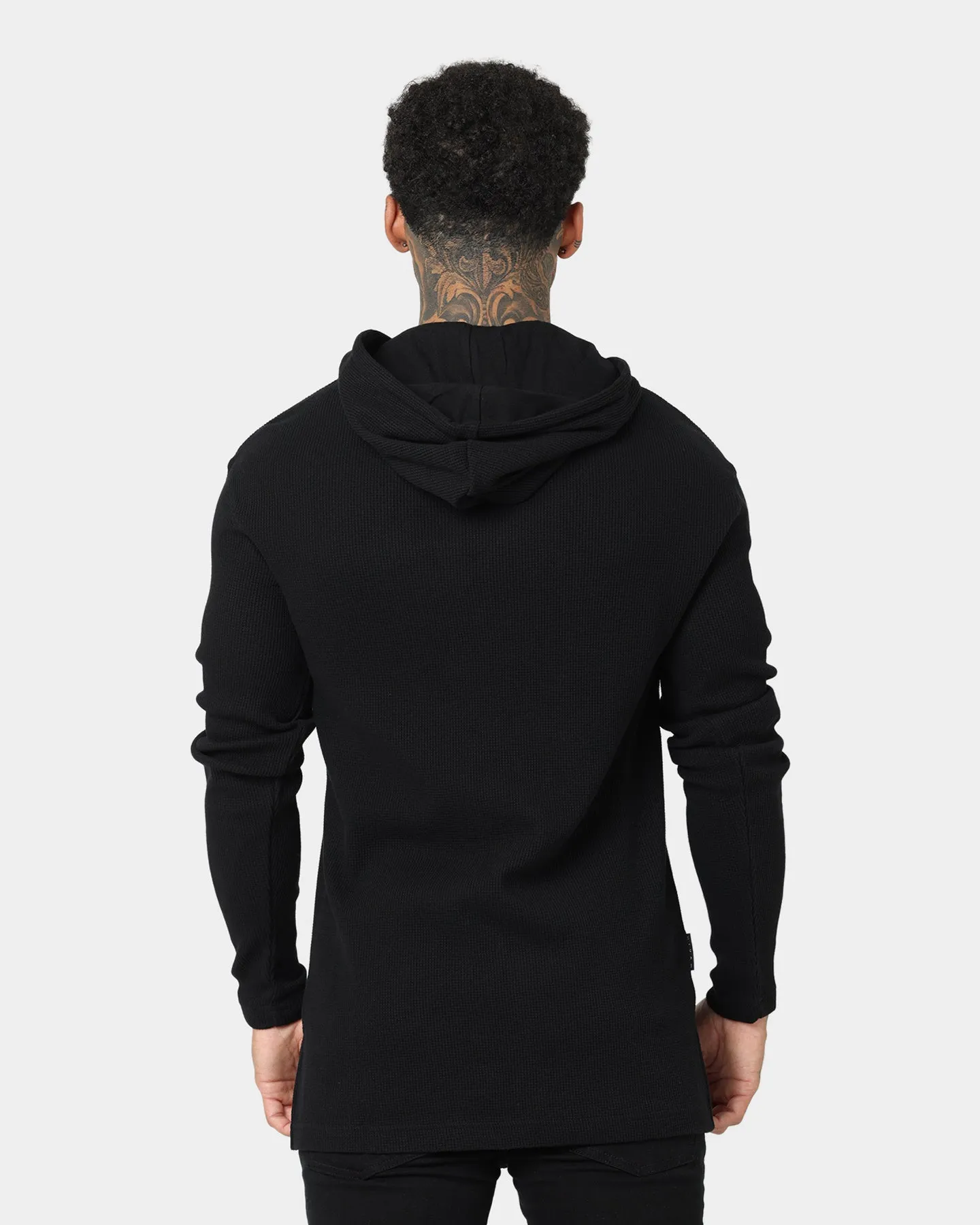 Saint Morta Kingdom Waffle Hoodie Black