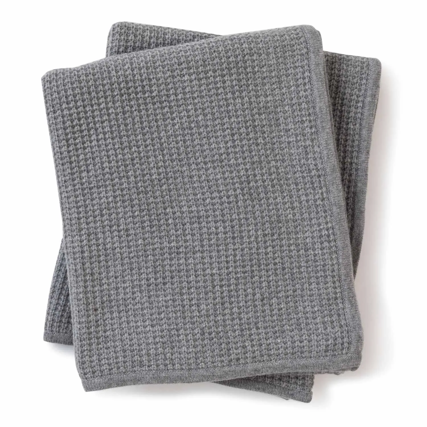 Siena Waffle Knit Cashmere Throw