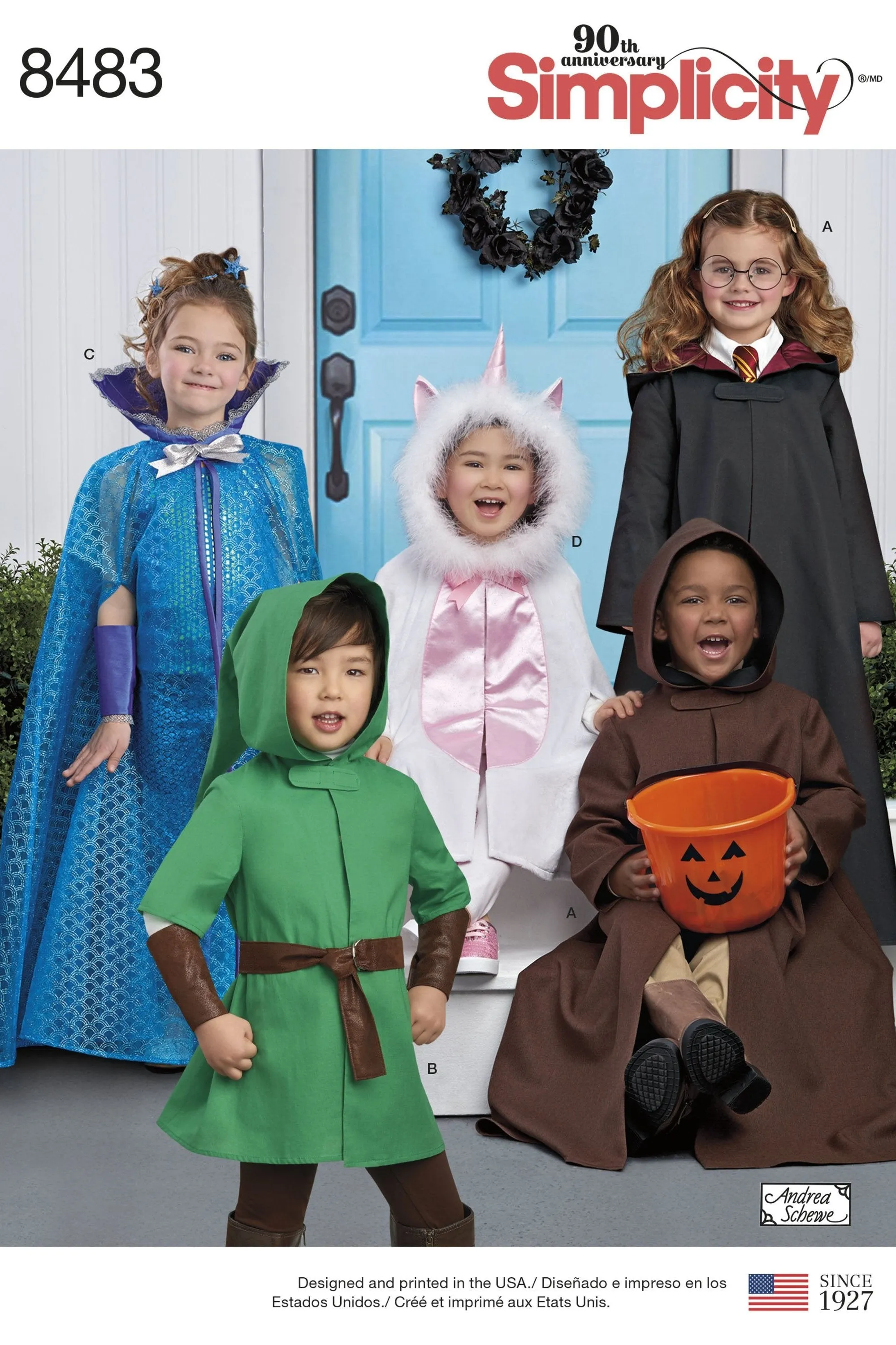 Simplicity Pattern 8483 Childs Cape Costumes