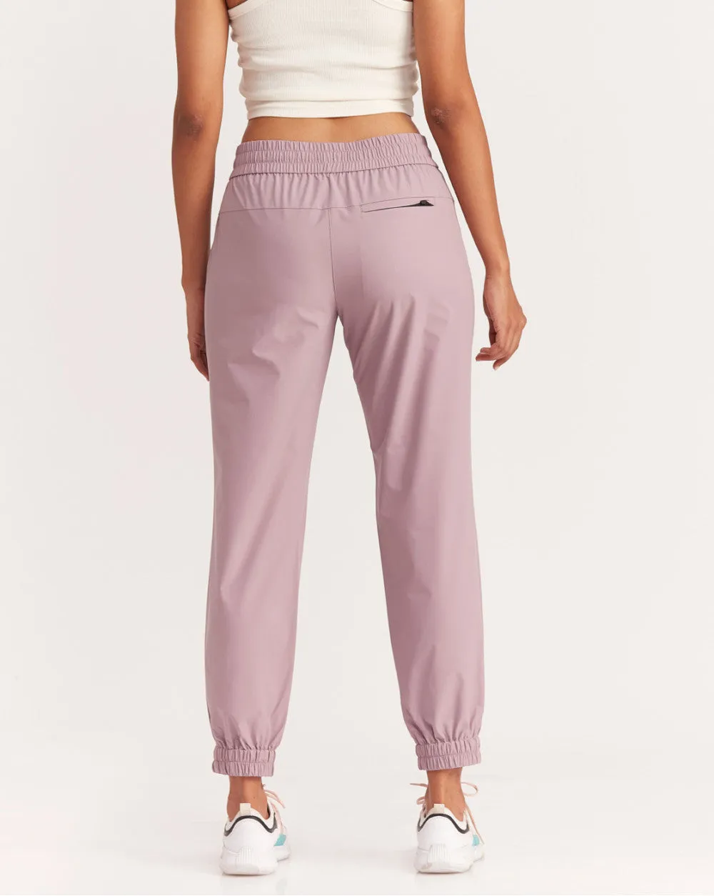 Slim Fit Tech Joggers - Mauve