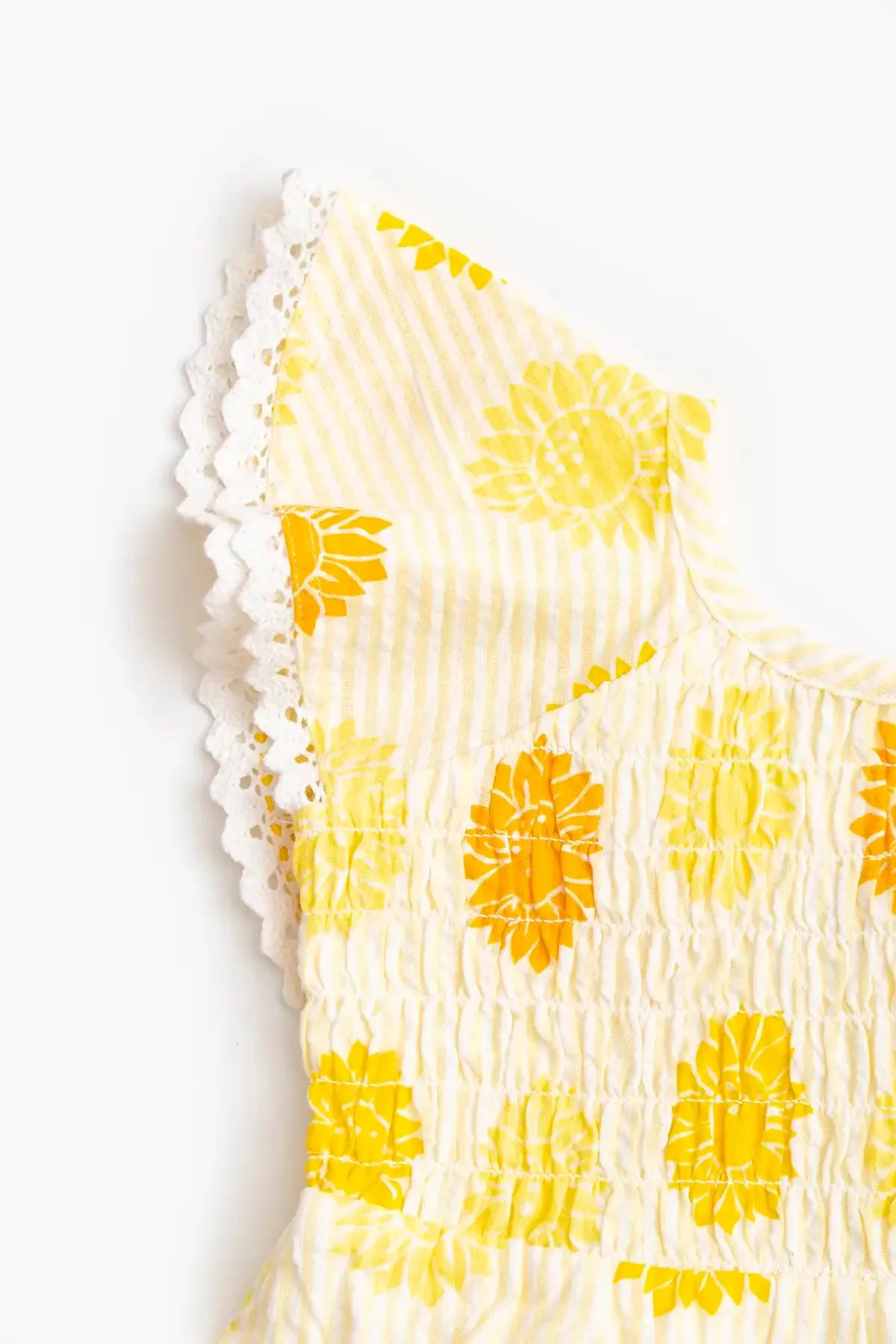 Smocked Ruffle Dress_Sunflower Burst