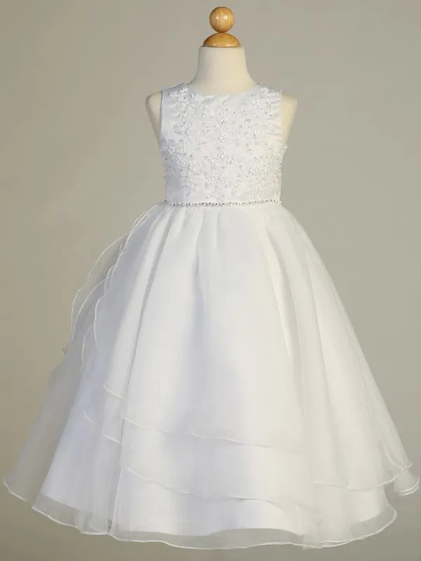 SP604 White Communion Dress (6-12 years and plus sizes)