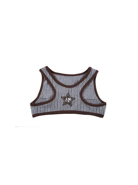 STAR LOGO all-match short vest