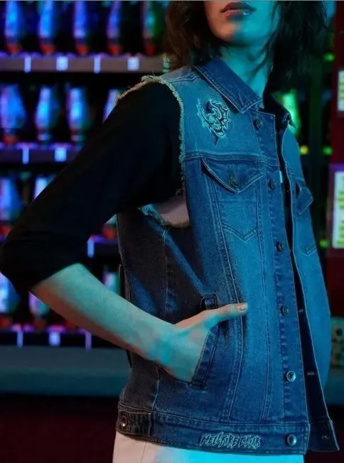 Stranger Things Season 4 Joseph Quinn Denim Vest