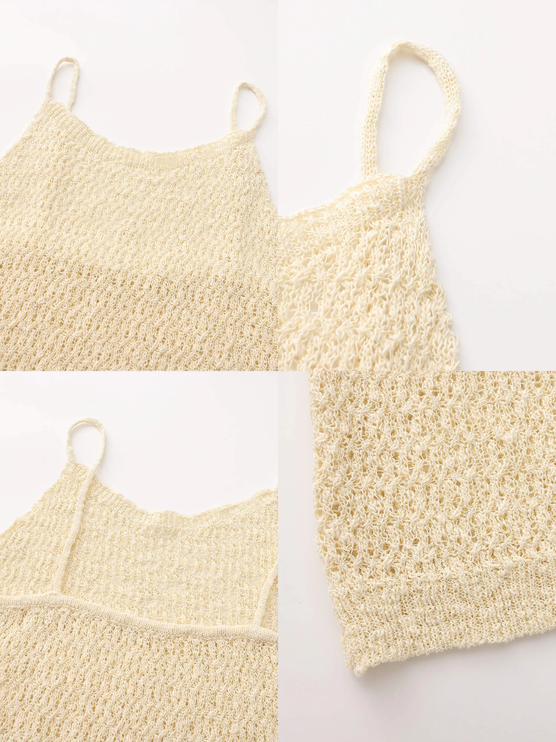 Thin Strap Ribbed Knit Vest