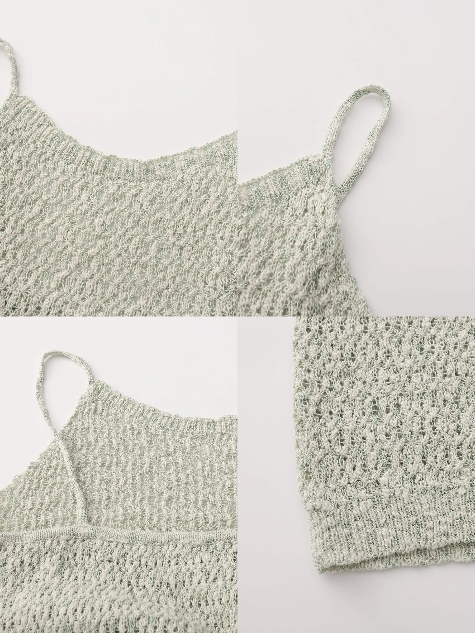 Thin Strap Ribbed Knit Vest