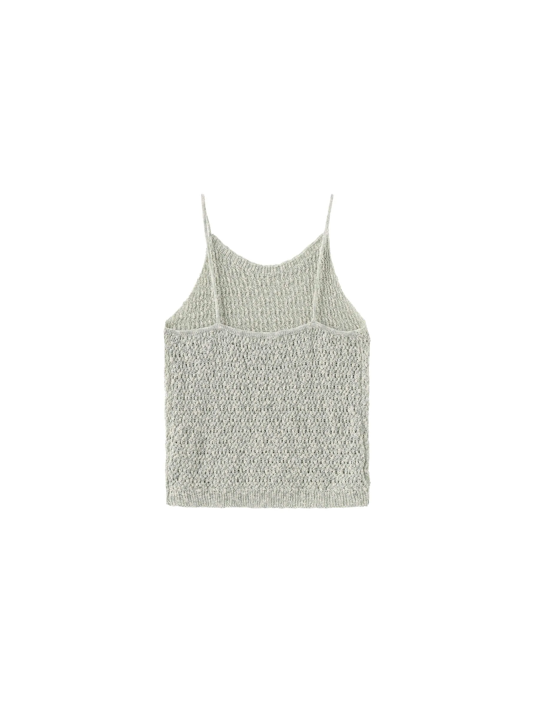 Thin Strap Ribbed Knit Vest